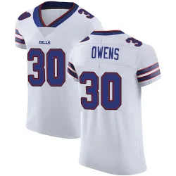Men's Wande Owens Buffalo Bills No.30 Elite Vapor Untouchable Jersey - White