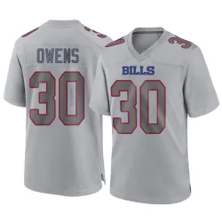Men's Wande Owens Buffalo Bills No.30 Game Atmosphere Fashion Jersey - Gray