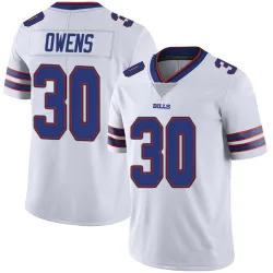 Men's Wande Owens Buffalo Bills No.30 Limited Color Rush Vapor Untouchable Jersey - White