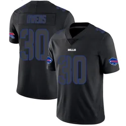 Men's Wande Owens Buffalo Bills No.30 Limited Jersey - Black Impact