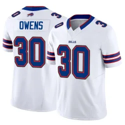 Men's Wande Owens Buffalo Bills No.30 Limited Vapor F.U.S.E. Jersey - White