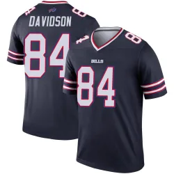 Men's Zach Davidson Buffalo Bills No.84 Legend Inverted Jersey - Navy