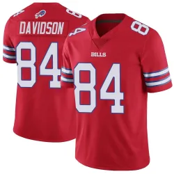 Men's Zach Davidson Buffalo Bills No.84 Limited Color Rush Vapor Untouchable Jersey - Red