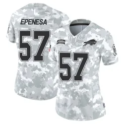 Women's AJ Epenesa Buffalo Bills No.57 Limited 2024 Salute to Service Jersey - Arctic Camo
