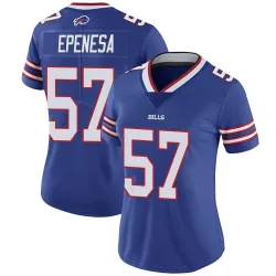 Women's AJ Epenesa Buffalo Bills No.57 Limited Team Color Vapor Untouchable Jersey - Royal