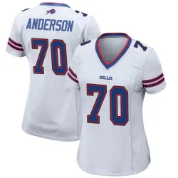 Women's Alec Anderson Buffalo Bills No.70 Game Jersey - White