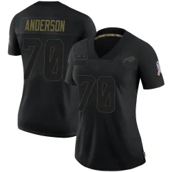 Women's Alec Anderson Buffalo Bills No.70 Limited 2020 Salute To Service Jersey - Black