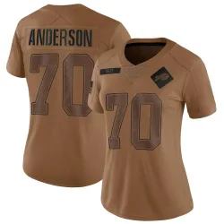 Women's Alec Anderson Buffalo Bills No.70 Limited 2023 Salute To Service Jersey - Brown