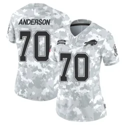 Women's Alec Anderson Buffalo Bills No.70 Limited 2024 Salute to Service Jersey - Arctic Camo