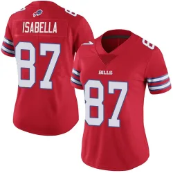 Women's Andy Isabella Buffalo Bills No.87 Limited Color Rush Vapor Untouchable Jersey - Red