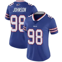 Women's Austin Johnson Buffalo Bills No.98 Limited Team Color Vapor Untouchable Jersey - Royal