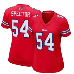 Women's Baylon Spector Buffalo Bills No.54 Game Alternate Jersey - Red