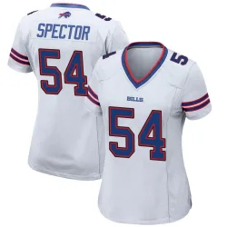 Women's Baylon Spector Buffalo Bills No.54 Game Jersey - White