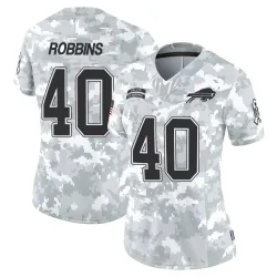 Women's Brad Robbins Buffalo Bills No.40 Limited 2024 Salute to Service Jersey - Arctic Camo