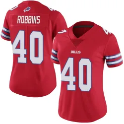 Women's Brad Robbins Buffalo Bills No.40 Limited Color Rush Vapor Untouchable Jersey - Red