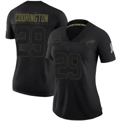 Women's Brandon Codrington Buffalo Bills No.29 Limited 2020 Salute To Service Jersey - Black