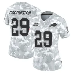 Women's Brandon Codrington Buffalo Bills No.29 Limited 2024 Salute to Service Jersey - Arctic Camo