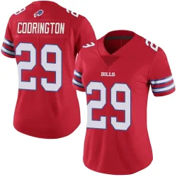Women's Brandon Codrington Buffalo Bills No.29 Limited Color Rush Vapor Untouchable Jersey - Red