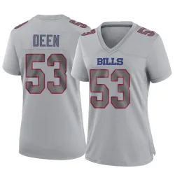 Women's Branson Deen Buffalo Bills No.53 Game Atmosphere Fashion Jersey - Gray