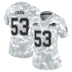 Women's Branson Deen Buffalo Bills No.53 Limited 2024 Salute to Service Jersey - Arctic Camo