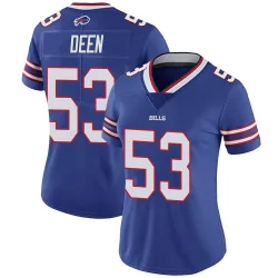 Women's Branson Deen Buffalo Bills No.53 Limited Team Color Vapor Untouchable Jersey - Royal