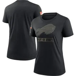Women's Buffalo Bills No. 2020 Salute To Service Performance T-Shirt - Black