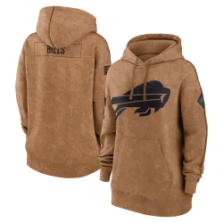 Women's Buffalo Bills No. 2023 Salute to Service Pullover Hoodie - Brown