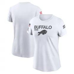 Women's Buffalo Bills No. Legend 2024 Salute To Service Performance T-Shirt - White