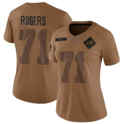 Women's Casey Rogers Buffalo Bills No.71 Limited 2023 Salute To Service Jersey - Brown