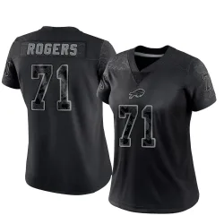 Women's Casey Rogers Buffalo Bills No.71 Limited Reflective Jersey - Black