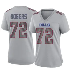 Women's Casey Rogers Buffalo Bills No.72 Game Atmosphere Fashion Jersey - Gray
