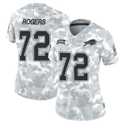 Women's Casey Rogers Buffalo Bills No.72 Limited 2024 Salute to Service Jersey - Arctic Camo