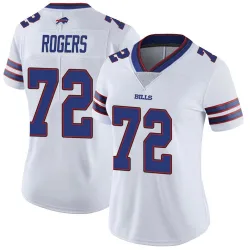 Women's Casey Rogers Buffalo Bills No.72 Limited Color Rush Vapor Untouchable Jersey - White