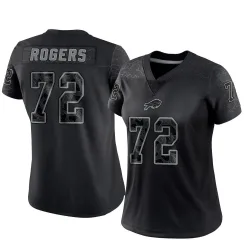 Women's Casey Rogers Buffalo Bills No.72 Limited Reflective Jersey - Black