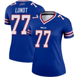 Women's Chase Lundt Buffalo Bills No.77 Legend Jersey - Royal