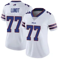 Women's Chase Lundt Buffalo Bills No.77 Limited Color Rush Vapor Untouchable Jersey - White