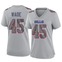 Women's Christian Wade Buffalo Bills No.45 Game Atmosphere Fashion Jersey - Gray