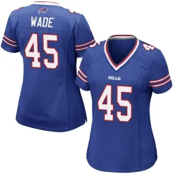 Women's Christian Wade Buffalo Bills No.45 Game Team Color Jersey - Royal Blue