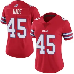 Women's Christian Wade Buffalo Bills No.45 Limited Color Rush Vapor Untouchable Jersey - Red