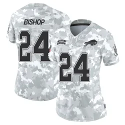 Women's Cole Bishop Buffalo Bills No.24 Limited 2024 Salute to Service Jersey - Arctic Camo