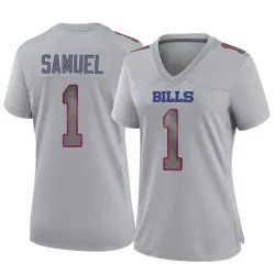 Women's Curtis Samuel Buffalo Bills No.1 Game Atmosphere Fashion Jersey - Gray