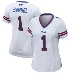 Women's Curtis Samuel Buffalo Bills No.1 Game Jersey - White