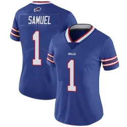Women's Curtis Samuel Buffalo Bills No.1 Limited Team Color Vapor Untouchable Jersey - Royal