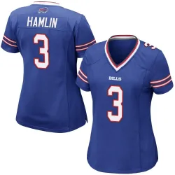 Women's Damar Hamlin Buffalo Bills No.3 Game Team Color Jersey - Royal Blue