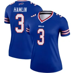 Women's Damar Hamlin Buffalo Bills No.3 Legend Jersey - Royal