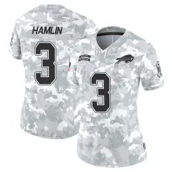 Women's Damar Hamlin Buffalo Bills No.3 Limited 2024 Salute to Service Jersey - Arctic Camo