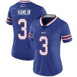 Women's Damar Hamlin Buffalo Bills No.3 Limited Team Color Vapor Untouchable Jersey - Royal