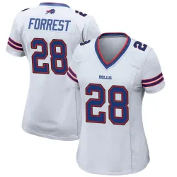 Women's Darrick Forrest Buffalo Bills No.28 Game Jersey - White