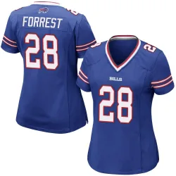 Women's Darrick Forrest Buffalo Bills No.28 Game Team Color Jersey - Royal Blue