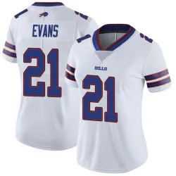 Women's Darrynton Evans Buffalo Bills No.21 Limited Color Rush Vapor Untouchable Jersey - White